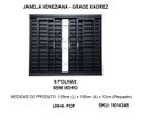 Ver imagem 3 de Janela Veneziana Aço 6 Folhas Grade Xadrez Zarcão 150x100