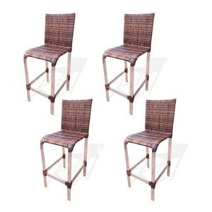 Kit 04 Banquetas Angra Dupla 60cm, Area, Balcão, Lazer, Cozinha, Gourmet