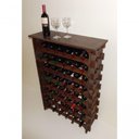 Ver imagem 2 de Adega para Vinho Tipo Mesinha Cevey Adegas e Artesanatos C06 48 Garrafas Imbuia
