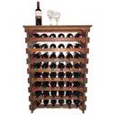 Ver imagem 1 de Adega para Vinho Tipo Mesinha Cevey Adegas e Artesanatos C06 48 Garrafas Imbuia