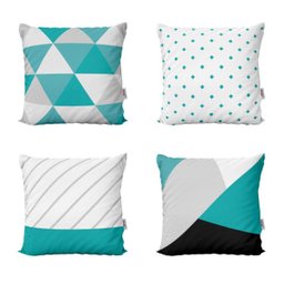 Capas de Almofadas Azul Turquesa Para Sofá 40x40 - Novadecora - 1