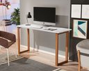 Ver imagem 1 de Mesa de Estudo Office 1.20cm - Pés em Madeira Maciça C/ Pintura Anti Umidade - Tampo 15mm C/ Fita de