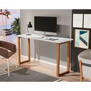 Ver imagem 1 de Mesa de Estudo Office 1.20cm - Pés em Madeira Maciça C/ Pintura Anti Umidade - Tampo 15mm C/ Fita de