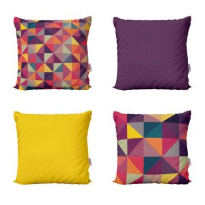 Capas de Almofadas Decorativas e Geométricas Coloridas Para Sofá 40x40 - Novadecora