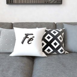 Capas Almofadas Decorativas Preto e Branco Gratidão e Fé Para Sofá 40x40 - Novadecora - 4