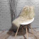 Ver imagem 3 de Manta Pelucia Pelo Alto Luxo Areia Decoração Newborn Sofá 80x50cm - Novadecora