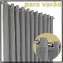 Ver imagem 5 de Cortina Blackout Blecaute Quarto 7,00 X 2,80 Milam Cinza