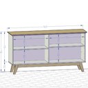 Ver imagem 5 de Aparador Buffet Decorativo Magno B02 Cinamomo Off White - Lyam Decor