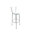 Banqueta Alta Prata Cozinha Gourmet Americana - Branco - 1