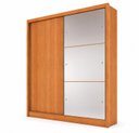 Ver imagem 3 de Guarda Roupa Solteiro MDF com Espelho 2 Portas 3 Gavetas Toronto Marrom/Cinamomo