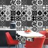 Papel Parede Azulejo Preto E Branco Cozinha Banheiro Adesivo - 3