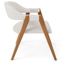 Ver imagem 7 de Kit 03 Cadeiras de Jantar e Estar Living Estofada Nadja L02 Bouclê Cru - Lyam Decor