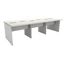 Ver imagem 4 de Plataforma de Trabalho 6 Lugares 360cm X 360cm Pé Painel F5 Cor:cinza