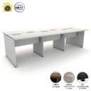 Ver imagem 3 de Plataforma de Trabalho 6 Lugares 360cm X 360cm Pé Painel F5 Cor:cinza