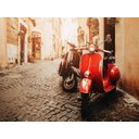 Ver imagem 2 de Papel de Parede Moto Antiga Preto e Branco 3d Cda42