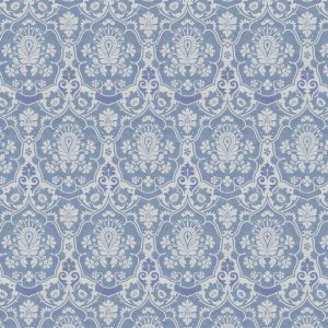 Papel Parede Arabesco Jeans Azul Claro Adesivo Quarto Sala