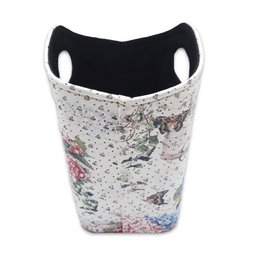Porta Revista ou Cesto de Flores Formato Bolsa Floral - 2
