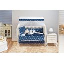 Ver imagem 1 de Kit Berço Azul Marinho 8 Peças 100% Algodão