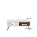 Ver imagem 3 de Mesa de Centro Jeri com Nicho Interno Off White/ Freijó - Colibri