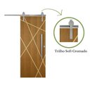 Ver imagem 4 de Porta de Correr Agatha Trilho Soft Pux. Barra Chata Cromado 1.10 X 2.10 Lado Esquerdo – Hale