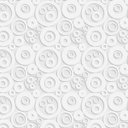 Ver imagem 1 de Papel De Parede Textura Branca Com Circulos 3D Sala Quarto