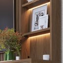 Ver imagem 4 de Estante Home Theater Cancún Ripado Amêndoa para Tv até 82” - Colibri