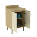 Ver imagem 3 de Balcão de Cozinha 2 Portas com Tampo 60cm Nanda Tecnomobili