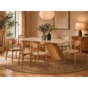 Ver imagem 1 de Sala de Jantar Maciça 8 Cadeiras 2,20m Corino Orion Imperial