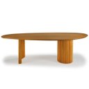 Ver imagem 3 de Mesa de Jantar Fusion com Pés em Madeira Maciça e Tampo em Cinamomo Cor Mel (apenas a Mesa):270x130