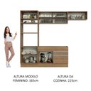 Ver imagem 6 de Armário de Cozinha Completa 270cm Rustic Glamy Madesa 11