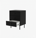Ver imagem 3 de Mesa de Cabeceira 3 Gavetas Lux Elegance