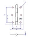 Ver imagem 2 de Dobradiça F.l.o. Porta / Janela Pino Solto Real 3,5" - Loth