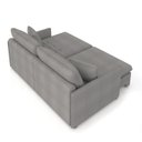 Ver mais imagens de Sofá Retrátil Reclinável 2 Lugares 154cm Maili Bouclê Cinza K01 - D'rossi