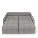 Ver imagem 6 de Sofá Retrátil Reclinável 2 Lugares 154cm Maili Bouclê Cinza K01 - D'rossi