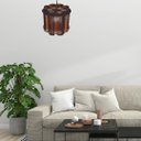 Ver imagem 2 de Luminária Teto tipo Pendente PANDORA MDF - Completa - Cor: Marrom
