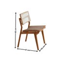 Ver imagem 4 de Conjunto de Mesa Jantar Raiz Tampo 180cm Barril Laminado e 6 Cadeiras Eloá Premium Natural Atacama/Imbuia Natural/Cinamomo Marrom