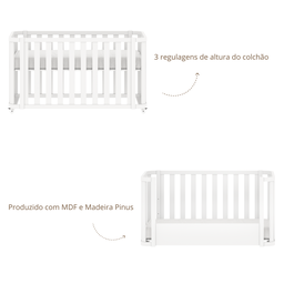 Berço Evolutivo 2 em 1 Linha Loop Quater - 6