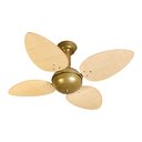 Ver imagem 1 de Ventilador de Teto Venti-delta Office com 4 Pás Ratan Palha / Gold 220v 26-4252