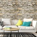 Ver imagem 4 de Papel Parede Pedras Imitando Desenhos Adesivo Lavavel Sala