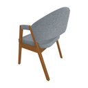 Ver imagem 5 de Kit 2 Cadeiras de Jantar Madeira Maciça Cerejeira Premium Helen Linho Cinza