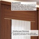 Ver imagem 6 de Guarda-Roupa Casal 2 Portas de Correr com Pés e 4 Espelhos 229cm 100% MDF Talin Espresso Móveis Marrom/Jequitiba