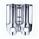 Ver imagem 2 de Dispenser Duplo Banheiro Kit 12 Unidades Sabonete Liquido Alcool Gel Shampoo Restaurante Hotel Resis