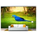 Ver imagem 1 de Papel de Parede Animais Arara Azul Paisagem Anm126