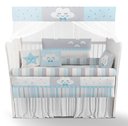 Ver imagem 1 de Kit Berço Enxoval de Bebê Chuva de Amor Azul