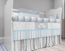 Ver imagem 4 de Kit Berço Enxoval de Bebê Chuva de Amor Azul