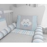 Kit Berço Enxoval de Bebê Chuva de Amor Azul - 3