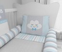 Ver imagem 3 de Kit Berço Enxoval de Bebê Chuva de Amor Azul
