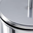 Ver imagem 4 de Lixeira Inox com Tampa Brinox Lixeira para Banheiro Cozinha