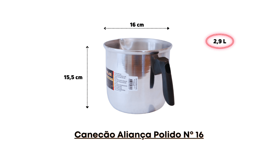 Canecão Aliança Polido Nº 16 Rizzolar - Versatilidade, Segurança e Beleza na Hora de Cozinhar - 6