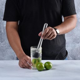 Socador Amassador Drink ou Caipirinha 21cm Aço Inox Kenya - 4